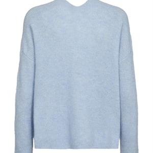 Mos Mosh Thora V-Neck Knit, Cashmere Blue