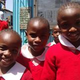 Florence, Dorah & Rozinah at Red Rose School