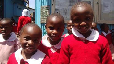 Florence, Dorah & Rozinah at Red Rose School