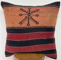Anatolian kilim cushion cover 60 x 60