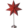 Julstjärna på fot Antique 55cm röd Star Trading