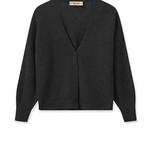 Mos Mosh Thora V-Neck Knit Cardigan, Black