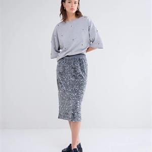 Summum Woman Skirt Sequins, Cloud