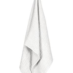 Balmuir Capri linen waffle towel, 70 x 140 cm, optical white