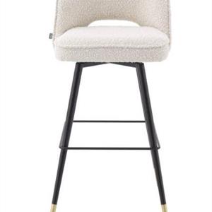Eichholtz Bar Stool Cliff Set of Two, Boucle Cream
