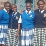 Velma, Rozinah, Noel & Faith ready for school