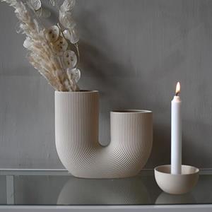 Storefactory Stråvalla, Beige Ceramic Vase