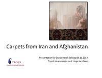 Foredrag om orientalske tepper for Dansk-Iransk Selskab