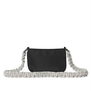 Day Shimmer Chain Crossbody, Black