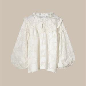 Summum Woman Blouse Viscose Jacquard, Ivory