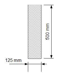 Vakuumpåse prägl. 125x500 mm