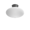 Taklampa Bullo XL oxidgrå/opalglas Belid