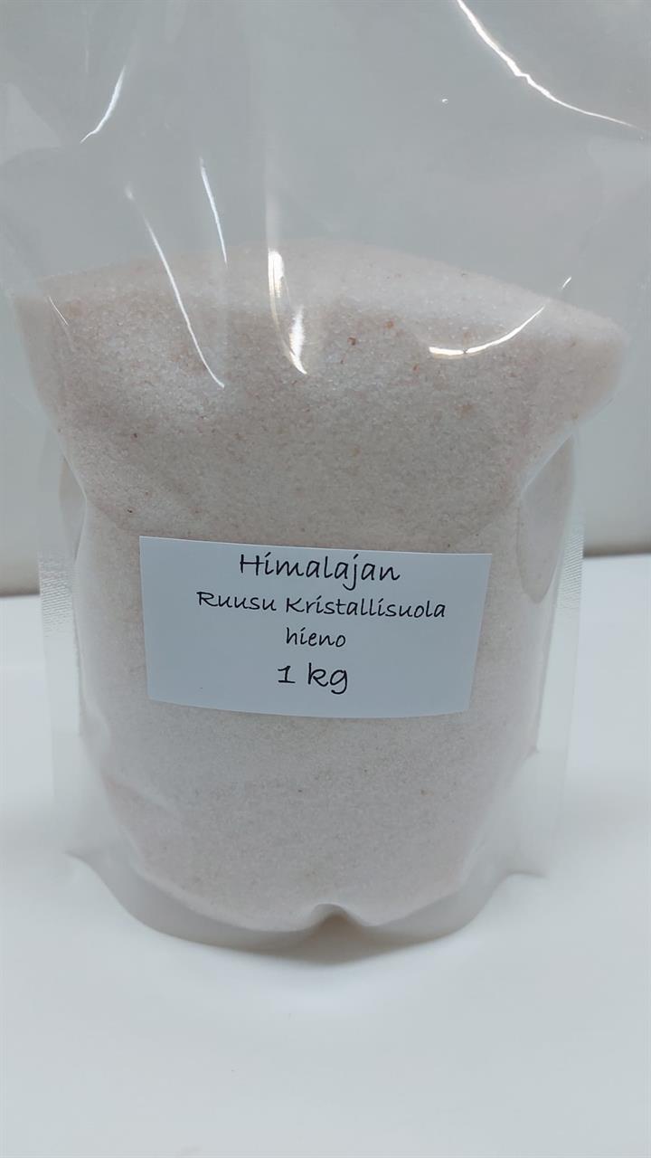 Himalajan Ruusu Kristallisuola hieno 1 kg