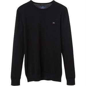 Lexington Bradley Cotton Crewneck Sweater, Black