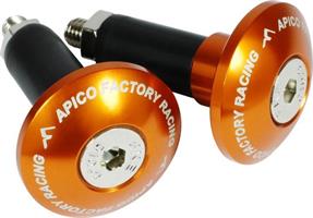 Apico Handlebar End Plug to fit 14mm Orange