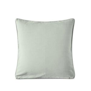 Lexington Logo Flower Embroidered Linen/Cotton Pillow Cover, Green/White