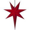 Julstjärna Rozen röd 55cm Star Trading