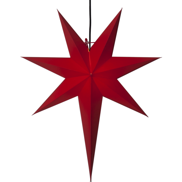 Julstjärna Rozen röd 55cm Star Trading