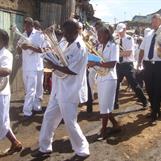 Marching back to Corps Hall