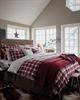 Lexington Checked Cotton Flannel Bed Set, Red/Dk Gray