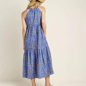 Summum Woman Sleeveless Maxi Dress, Azure