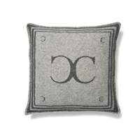 Classic Collection Monogram Cushion Cover, Iron Gate