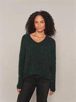 Mos Mosh Thora V-Neck Knit, Dark Pine