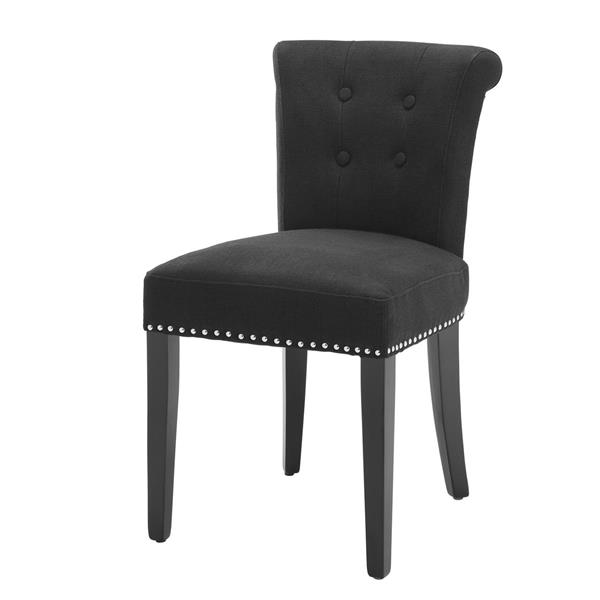 Eichholtz Dining Chair Key Largo, Black Linen