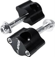 Apico Handlebar mounting kit 22.2mm Black Single Bolt Fixing 12mm