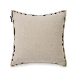 Lexington Like Home Printed Cotton/Jute Pillow Cover, Beige/Gray
