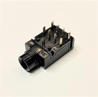 Jack PCB 9-pins 6.3mm 11x18x36mm