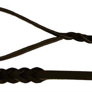 Dogman läderkoppel 1,2x180cm svart