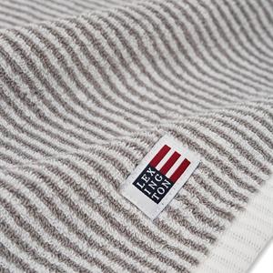 Lexington Original Towel, White/Gray Stripe, 50 x 70 cm