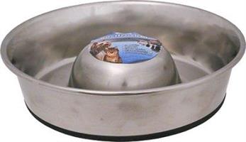 Hundskål Rostfri Slow Feed 1700ml