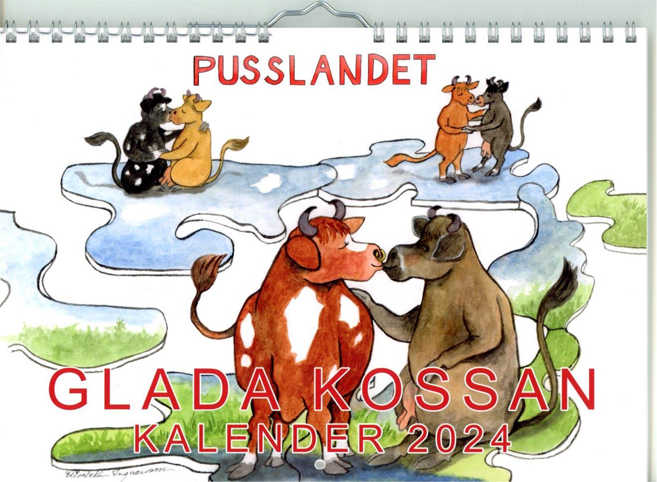 Glada Kossan Kalender 2024