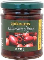 Oliivit Kalamata kivetön Epikouros 190 g, luomu