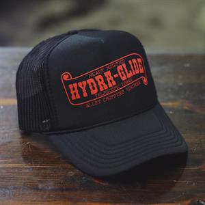 HYDRA-GLIDE BLACK TRUCKER HAT