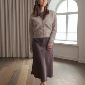 Original Story Alia button cardigan, Greige