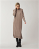 Lexington Ivana Cotton/Cashmere Knitted Dress, Light Brown Melange