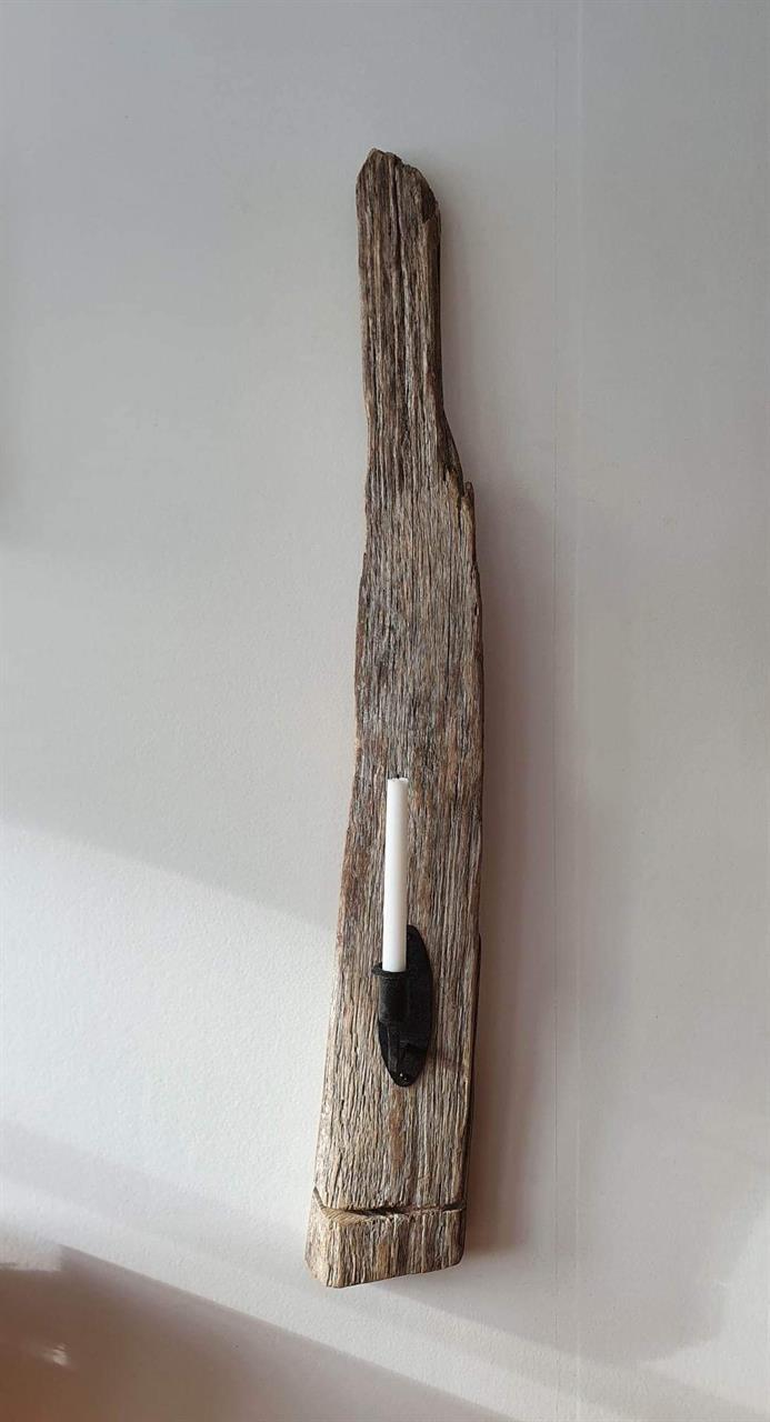 Väggljusstake avlång drivved