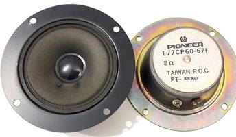 E77CP60-67F speaker 8 ohm, D75mm, CS-557, brukt 