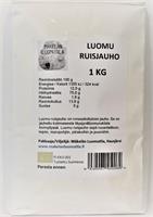 Ruisjauho, hieno 1 kg, luomu