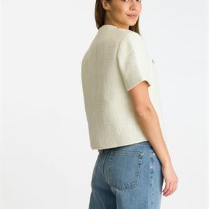 Neo Noir Leena Boucle Jacket, Off White