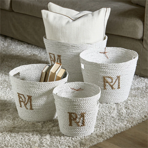 Riviera Maison RM Monogram Basket XS