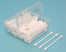 "COTTON SWAB,ROUND,DBL HEAD,3"""