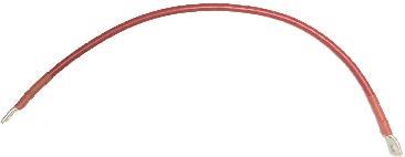 Kabel 16mm2,  40cm rød, 2 stk kabelsko M8