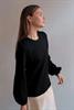 Gauhar Balloon Sleeve Sweatshirt, Black
