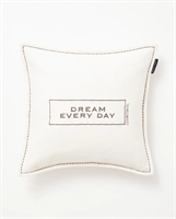 Lexington Message Twill Pillow Cover In Heavy Cotton, White/Gray