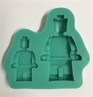 Silikonform Legolike Mann, 2 str