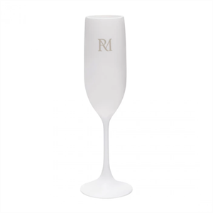 Riviera Maison RM Monogram Outdoor Bubbles Glass, White